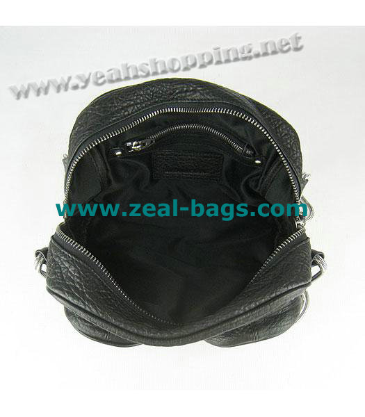 AAA Replica Alexander Wang Brenda Zip Chain Should Bag Black Lambskin